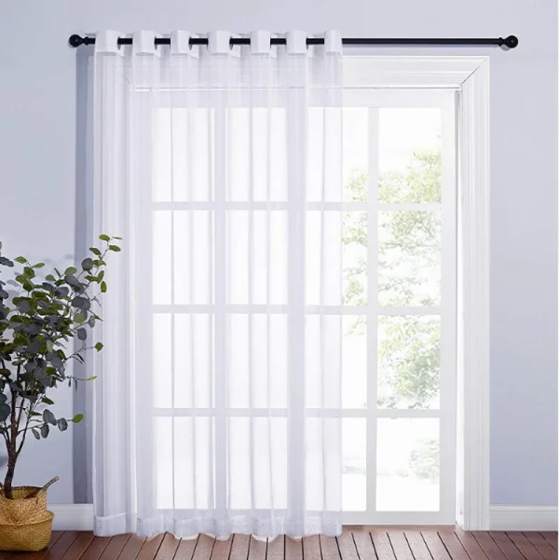 پرده نوین پرده خورشید مدل حریر ساده NT413 سایز 280x300 سانتی‌متر