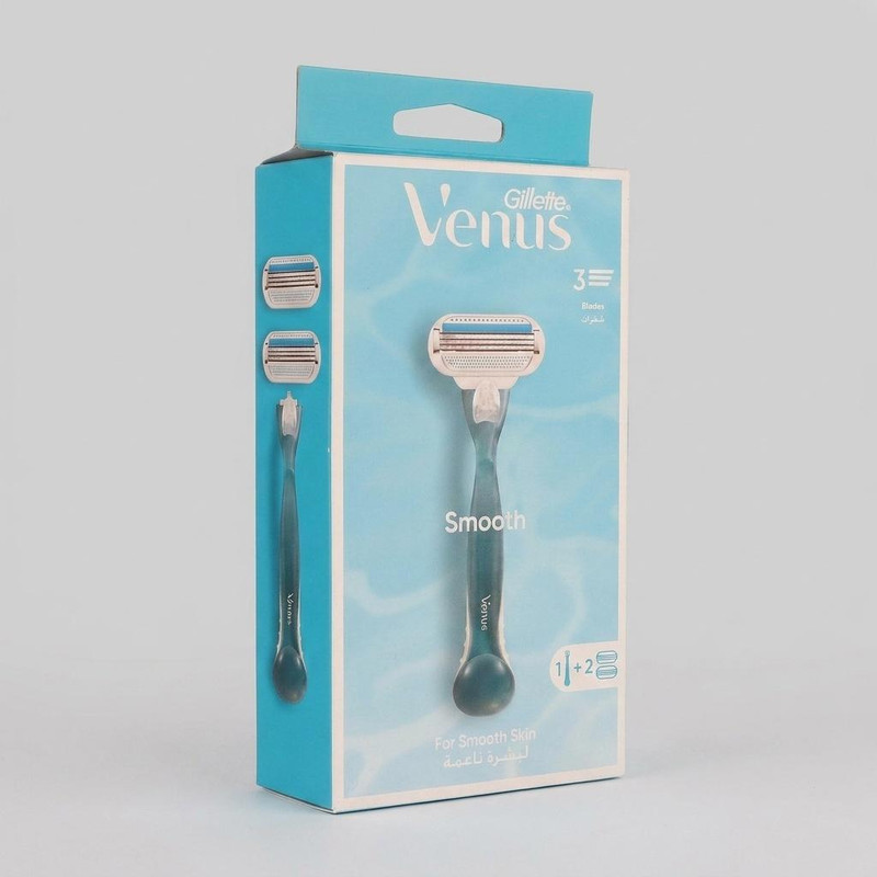 خودتراش ژیلت مدل Venus Smooth به همراه یدک بسته 2 عددی