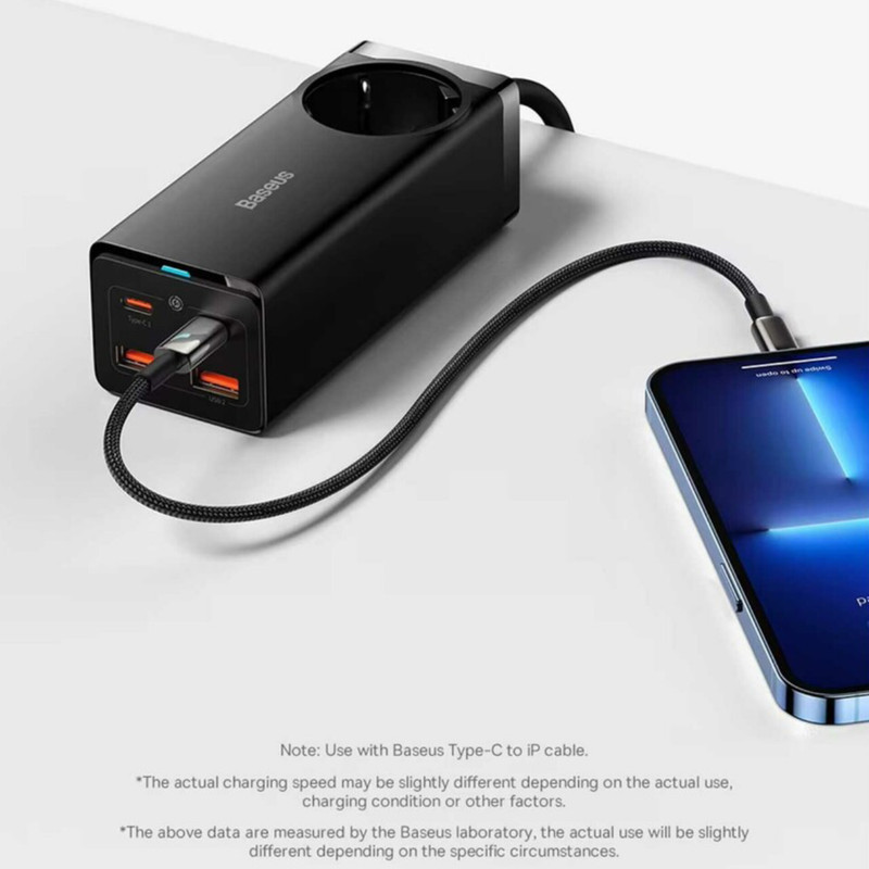 شارژر رومیزی 100 وات  بیسوس مدل CCGAN100-1ACE به همراه کابل USB-C