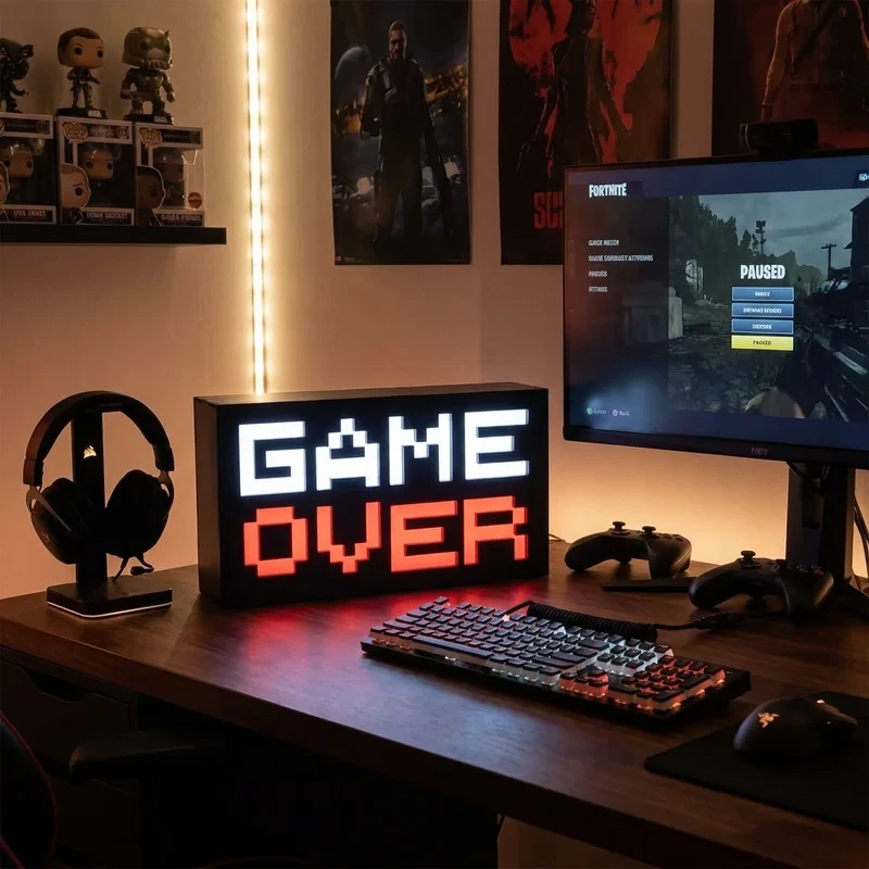 چراغ رومیزی مدل گیم اوور