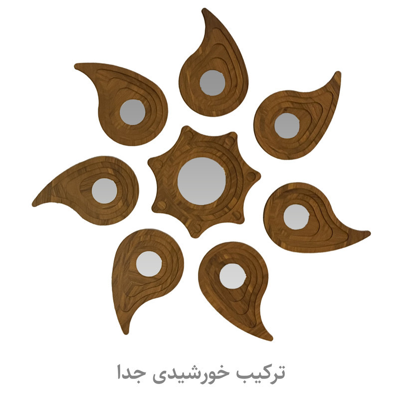 مجموعه هفت سین 8 پارچه عرش دیس طرح خورشید مدل روشن hs01