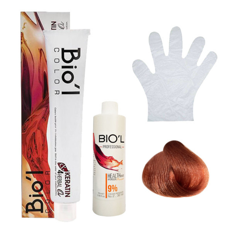 کیت رنگ مو بیول سری SUPER BLONDE شماره 8.41 حجم 100 میلی لیتر رنگ بلوند اخرایی روشن
