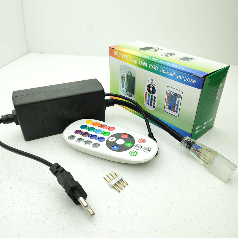 ریموت مدل کنترل ریسه شلنگی RGB بسته 2 عددی