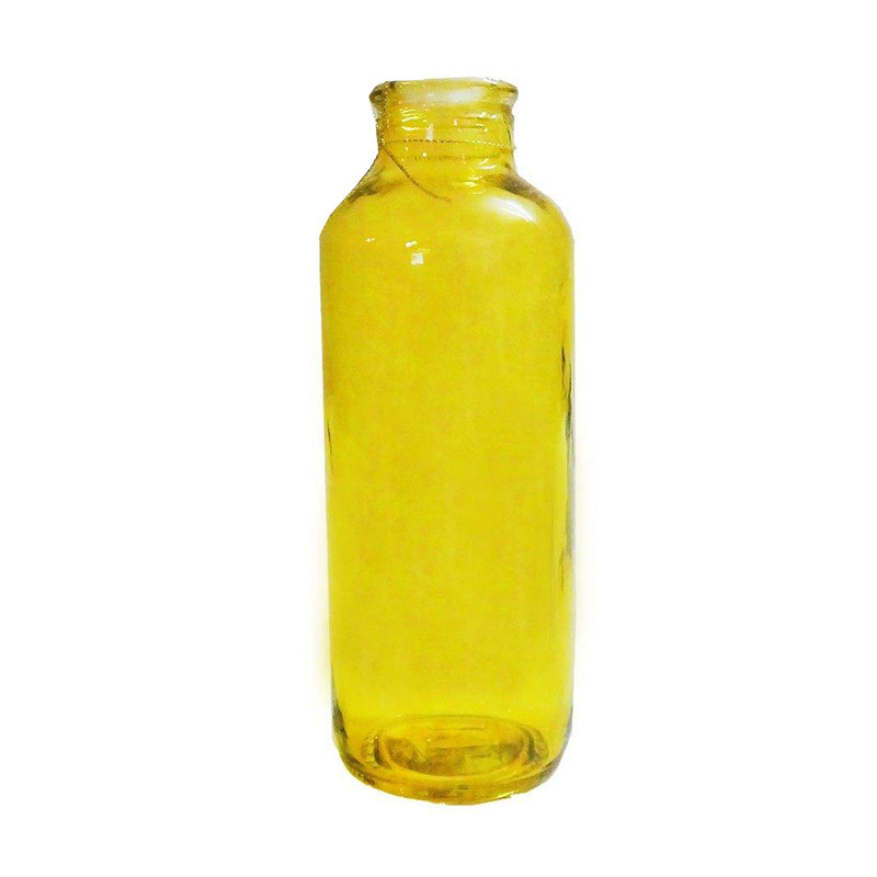 گلدان دکوری شیشه‌ای طرح کلاسیک ابعاد 7×7×19 سانتی‌متر و وزن 250 گرم، مناسب برای تراریوم و گیاهان طبیعی