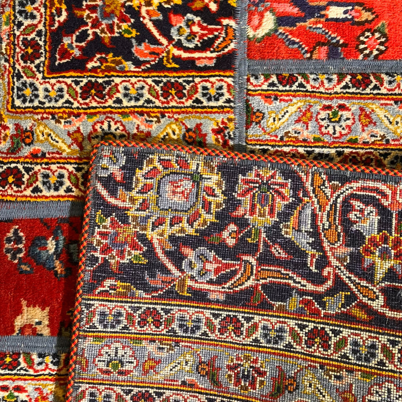کلاژ فرش دستباف 2 متری مدل چهل تکه کد NKP.RJ71