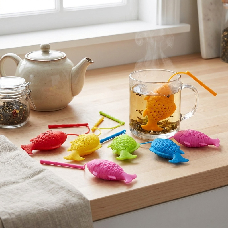 دمنوش ساز مدل Fish بسته 6 عددی