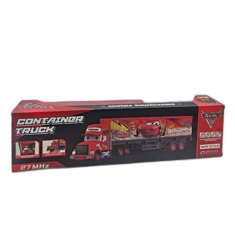 ماشین بازی کنترلی ناب سل مدل تریلی کانتینر مک کویین شارژی کد McQueen's car container truck naab00222