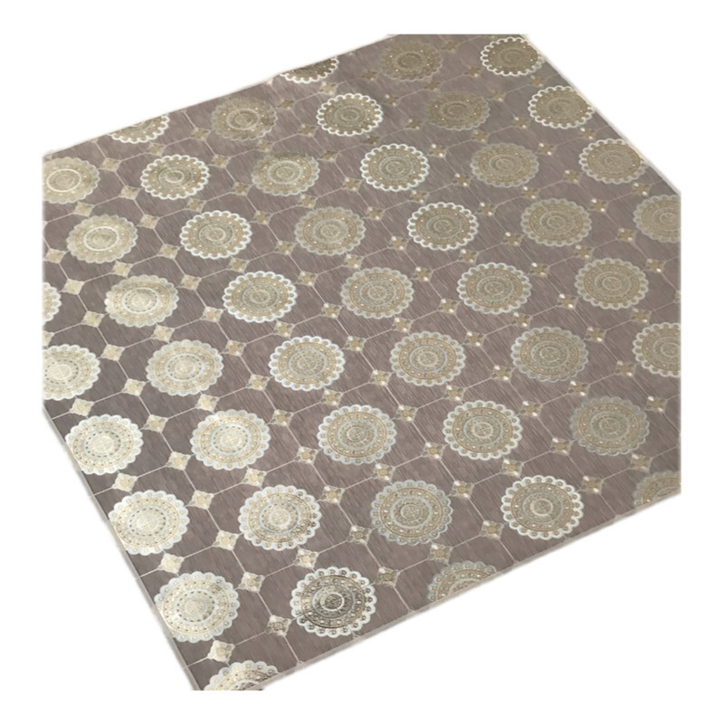 سفره 4 نفره مدل لوتوس طرح پشت نخی سایز 100×100 سانتی متر کد 04