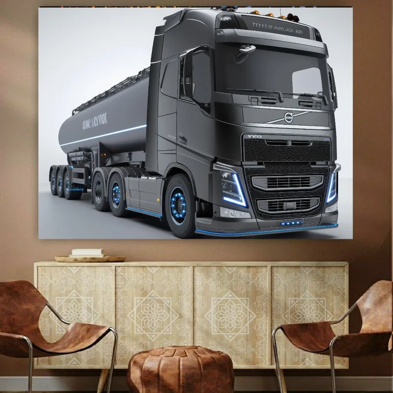 تابلو بوم طرح مخمل کامیون مدل Volvo کد GR718