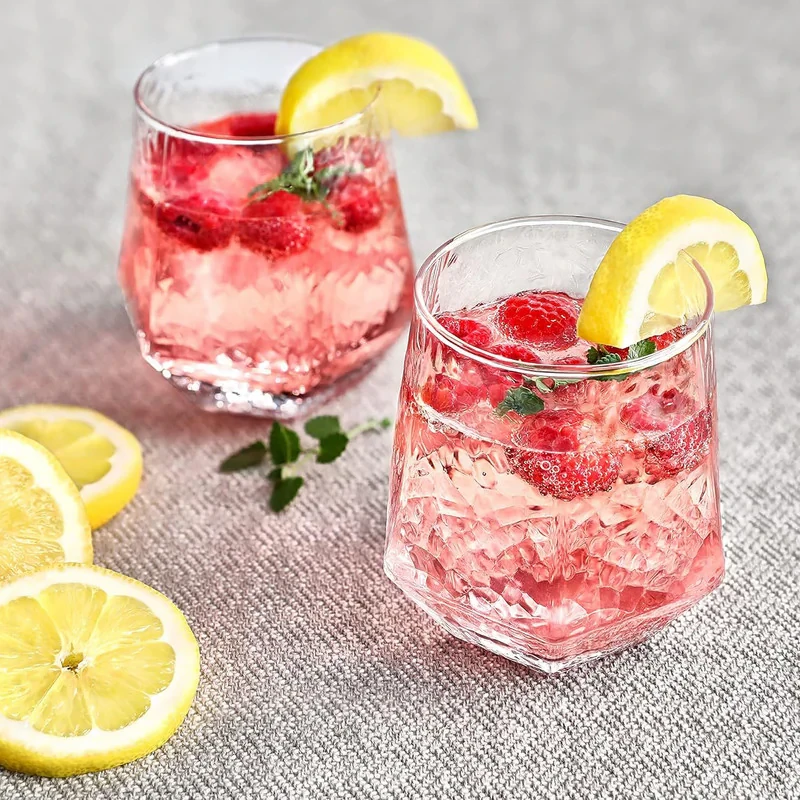 لیوان مدل یخی و برفی شش ضلعی بسته 6 عددی