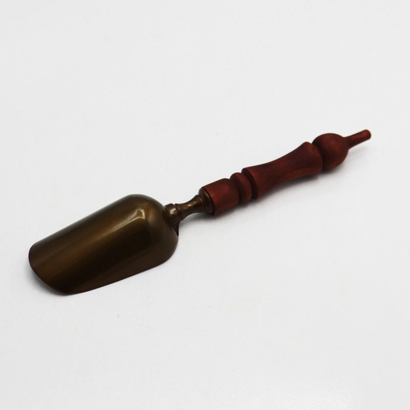 قاشق آجیل خوری مدل دسته چوبی  کد YP-24CM-203