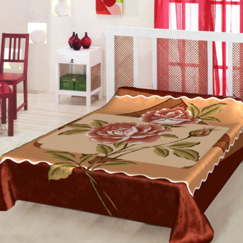 پتو گلبافت کد 001 یک نفره سایز 160x220 سانتی متر