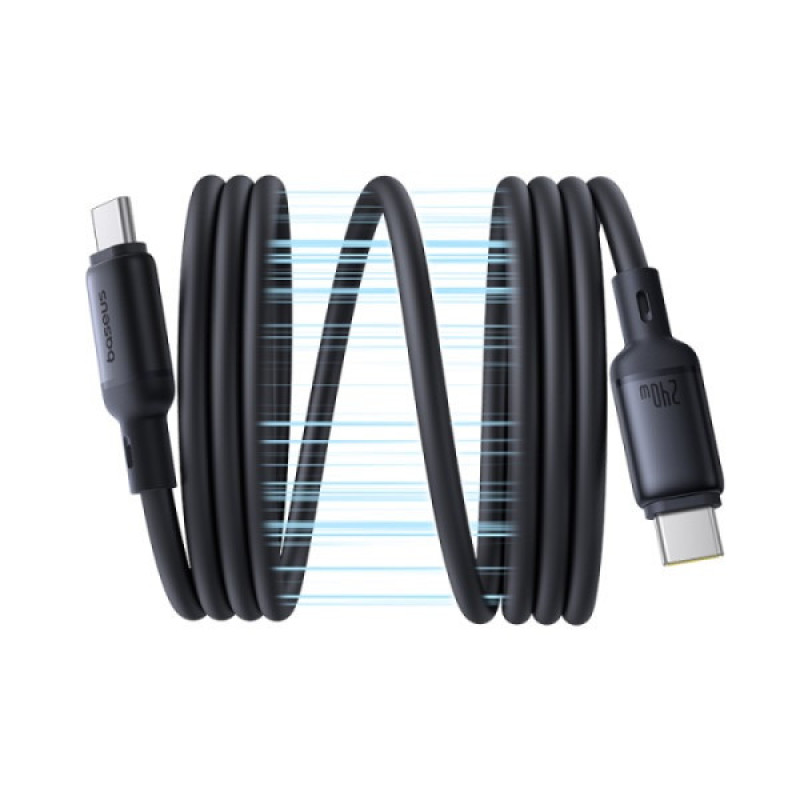 کابل USB-C بیسوس مدل PicoGo Magnetic 240W طول 1 متر