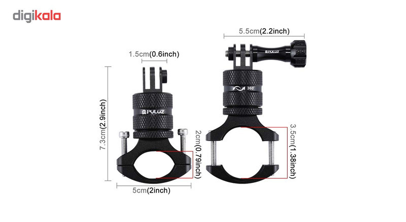 گیره و اتصالات پلوز مدل 360Degree Rotation Handlebar Mount مناسب دوربین ورزشی گوپرو