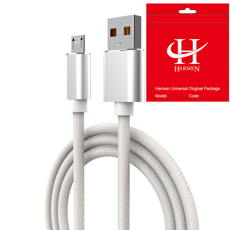 کابل تبدیل USB به microUSB هارمن مدل PU LEATHER500 طول 2 متر