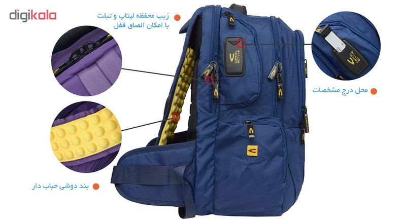 کوله پشتی لپ تاپ مدل CL1600105 - 3527 مناسب برای لپ تاپ 15.6 اینچی