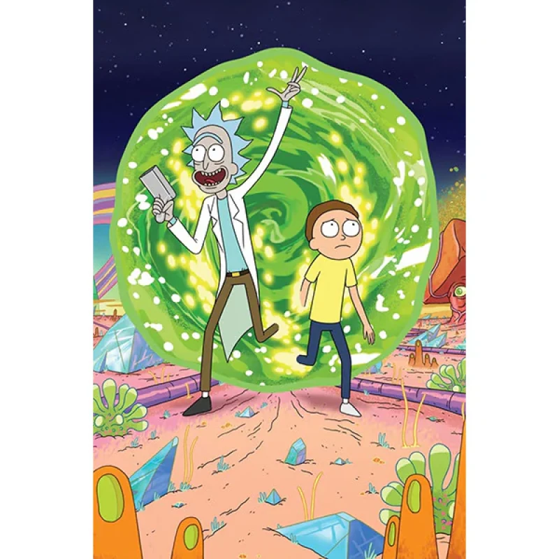 تابلو شاسی طرح ریک و مورتی کد Rick And Morty 430