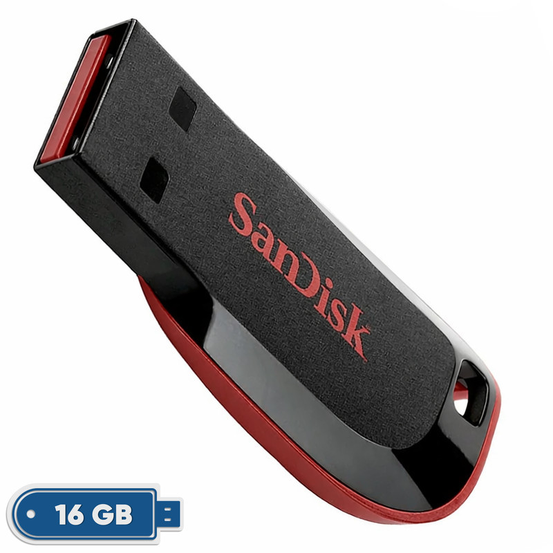 فلش مموری سن دیسک مدل Cruzer Blade CZ50 ظرفیت 16 گیگابایت با رابط USB 2.0