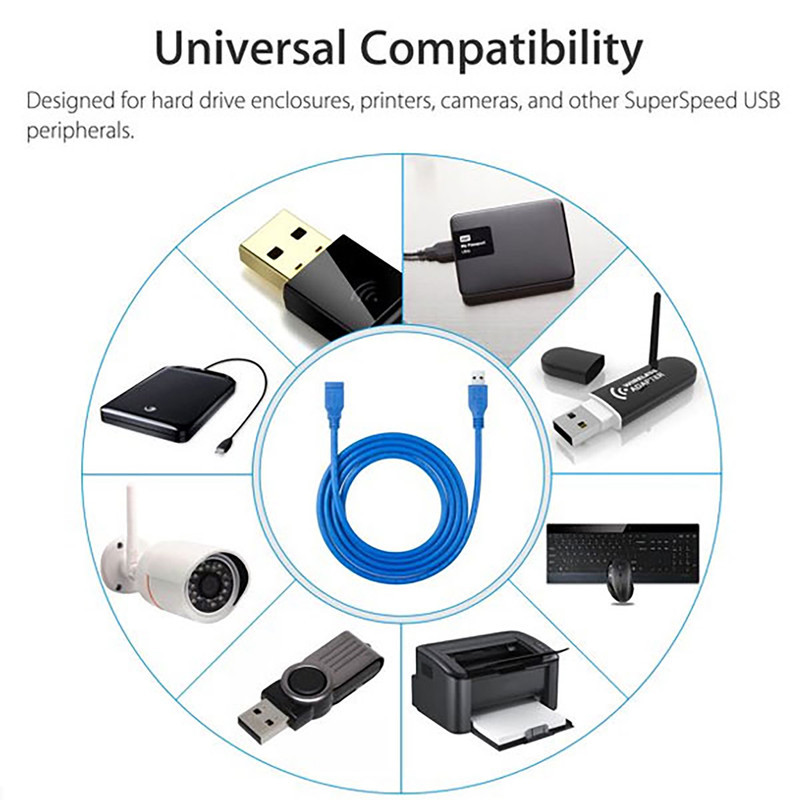 کابل افزایش طول USB 3.0 ونتولینک مدل 8158 طول 1.5 متر