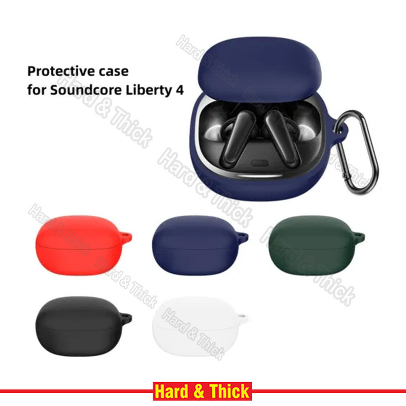کاور هارد اند تیک مدل Silicon-HT مناسب برای کیس هدفون بی سیم انکر Soundcore Liberty 4