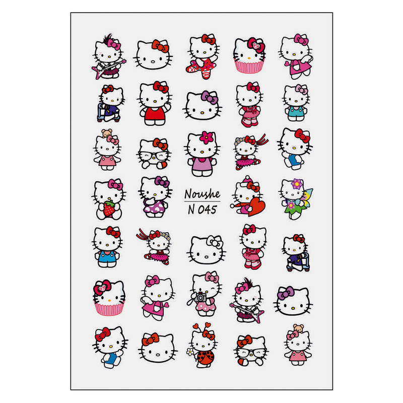 برچسب لنز ناخن مدل کیتی کد N045