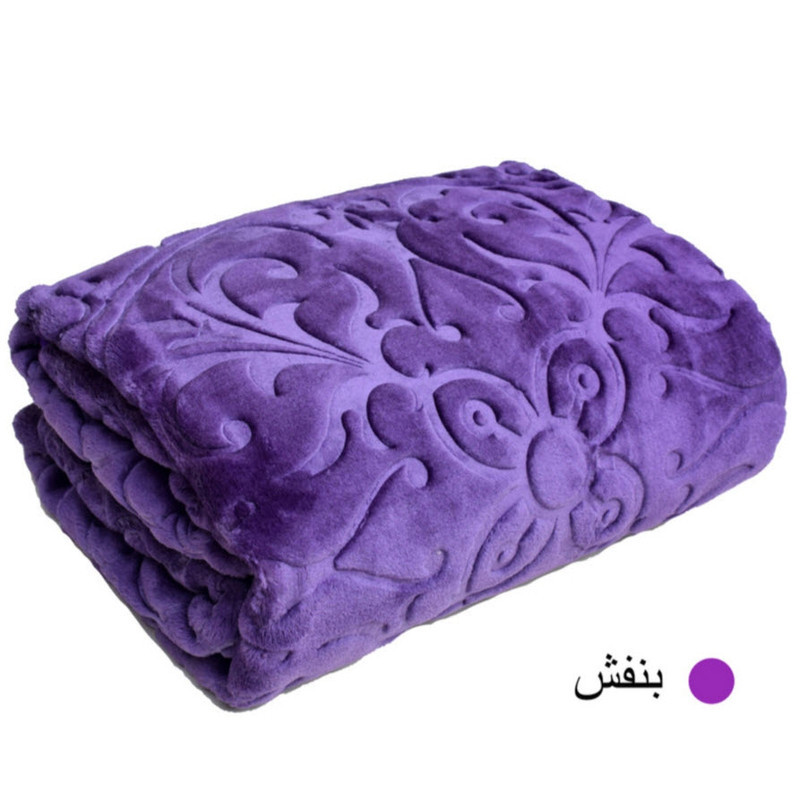 پتو گلبافت مدل برتر گل برجسته الوان سایز 160x220 سانتی متر
