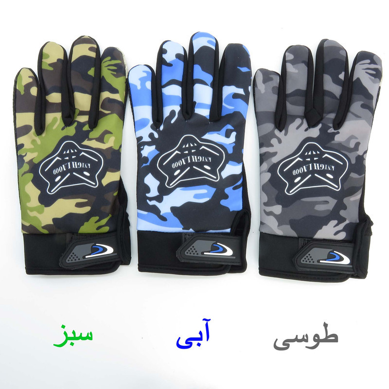 دستکش دوچرخه سواری مدل چریکی کد 1658 سایز L