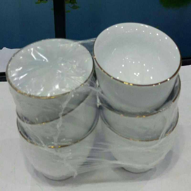 پیاله شرکت صنایع چینی تقدیس مدل لب طلای 3.5 بسته 6 عددی
