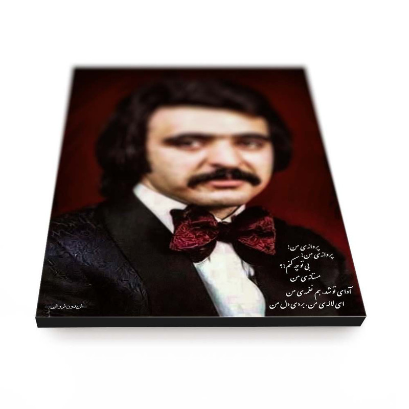 تابلو شاسی آواویز مدل فریدون فروغی طرح پروانه من کد 4G374