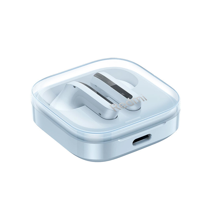 هدفون بلوتوثی شیائومی مدل Redmi Buds 6 Active با نویز کنسلینگ میکروفون (ENC)، درگاه شارژ USB Type-C، دارای دو میکروفون با قابلیت حذف نویز، پشتیبانی از فرمان لمسی، مقاوم در برابر رطوبت و عرق (IPX4)