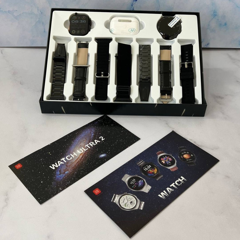 ساعت هوشمند رموجت مدل i80 Suit Extremc بسته 2 عددی به همراه هدفون بلوتوثی