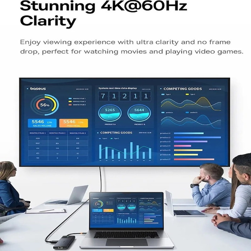 هاب 11 پورت USB-C بیسوس مدل Metal Gleam Series II
