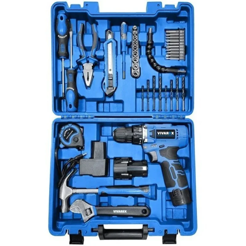 مجموعه 40 عددی دریل پیچ گوشتی شارژی 10 میلی متری 12 ولت ویوارکس  مدل VR1240-CDK
