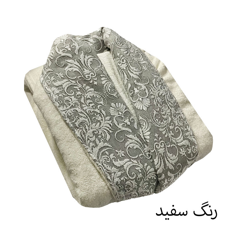 حوله پالتویی هنرمند مدل گیپور ابریشمی سایز ۱۳۵