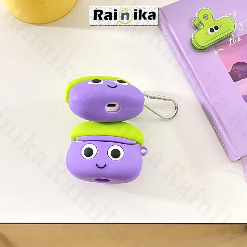 کاور رینیکا مدل Galaxy 3Pro Eggplant مناسب برای کیس هدفون سامسونگ Galaxy Buds 3  Buds 3 Pro (2024)  Buds 3 Fe (2025)