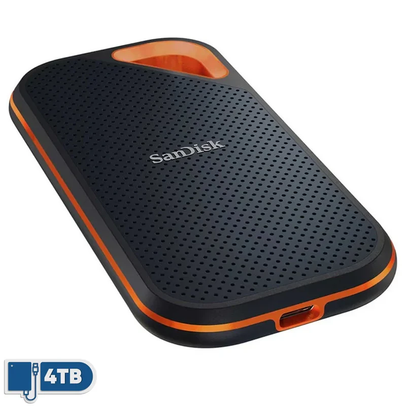 اس اس دی اکسترنال سن دیسک مدل Extreme E81 ظرفیت 4 ترابایت رابط USB 3.2 Gen2