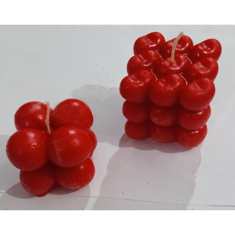 شمع مدل روبیک بسته 2 عددی