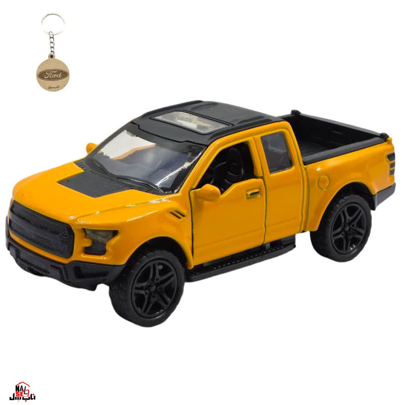 ماکت ماشین ناب سل مدل فورد رپتور فلزی موزیکال چراغدار FORD به همراه جاسوییچی