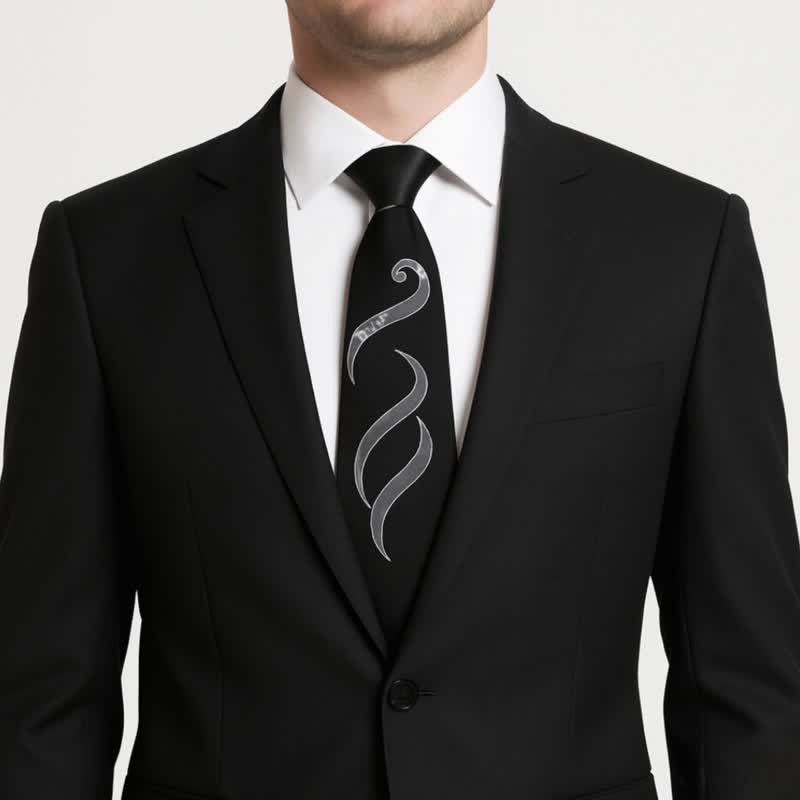 کراوات مردانه مدل BlACK OCEAN 36