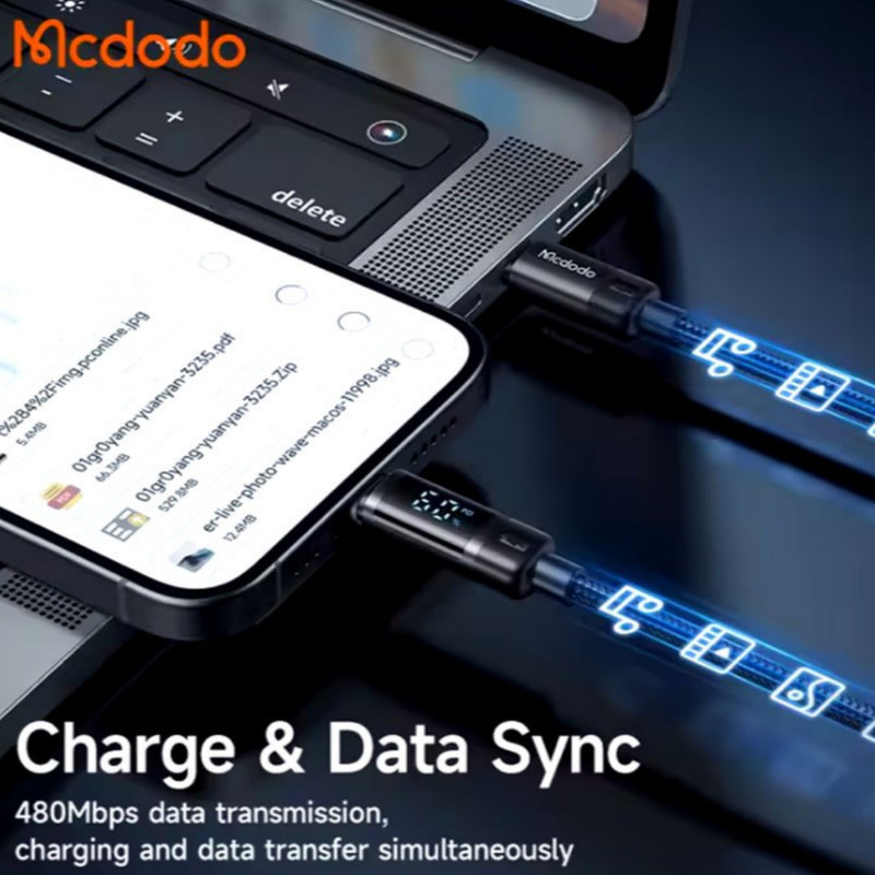 کابل تبدیل USB-C مک دودو مدل CA-578 60W طول 1.2متر