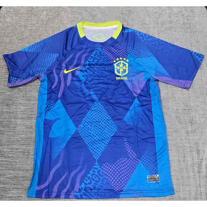 تی‌شرت ورزشی آستین کوتاه مردانه مدل برزیل Away 2025