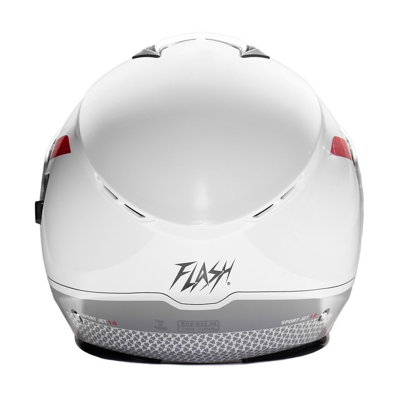 کلاه کاسکت بدون فک فلش مدل 852 glossy red-white