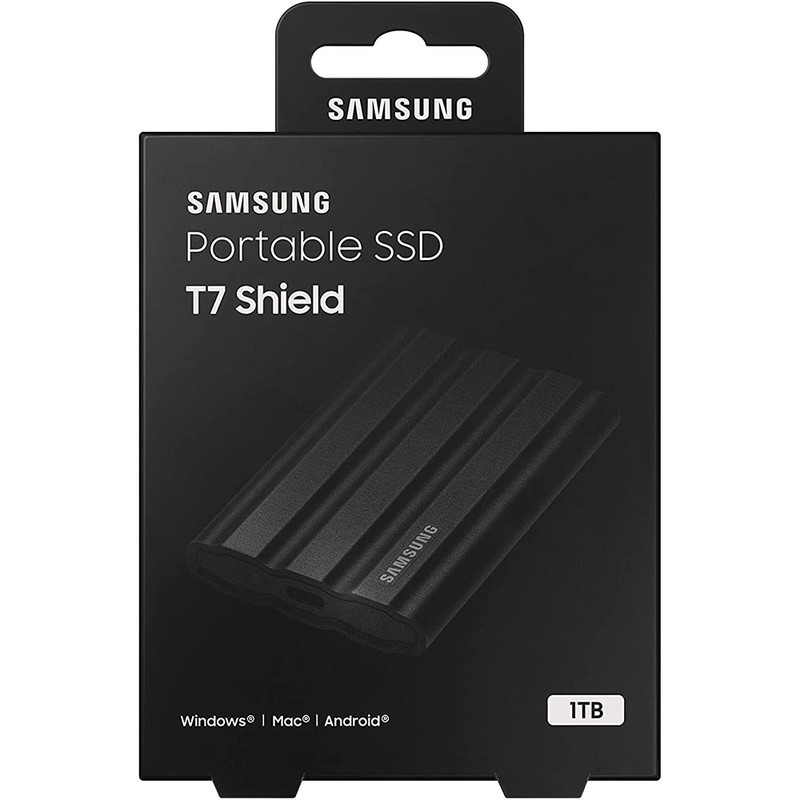 اس اس دی اکسترنال سامسونگ مدل T7 SHIELD ظرفیت 1 ترابایت رابط USB 3.2 Gen2
