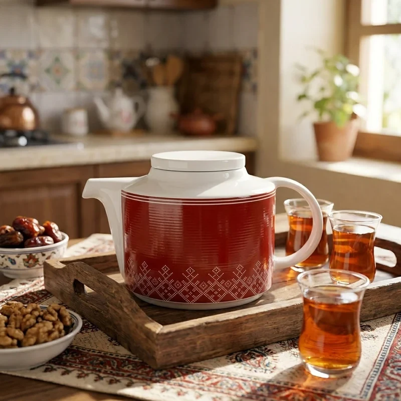 قوری زی مدل چای فرم اس 5 یلدا درجه یک گنجایش 0.5 لیتر