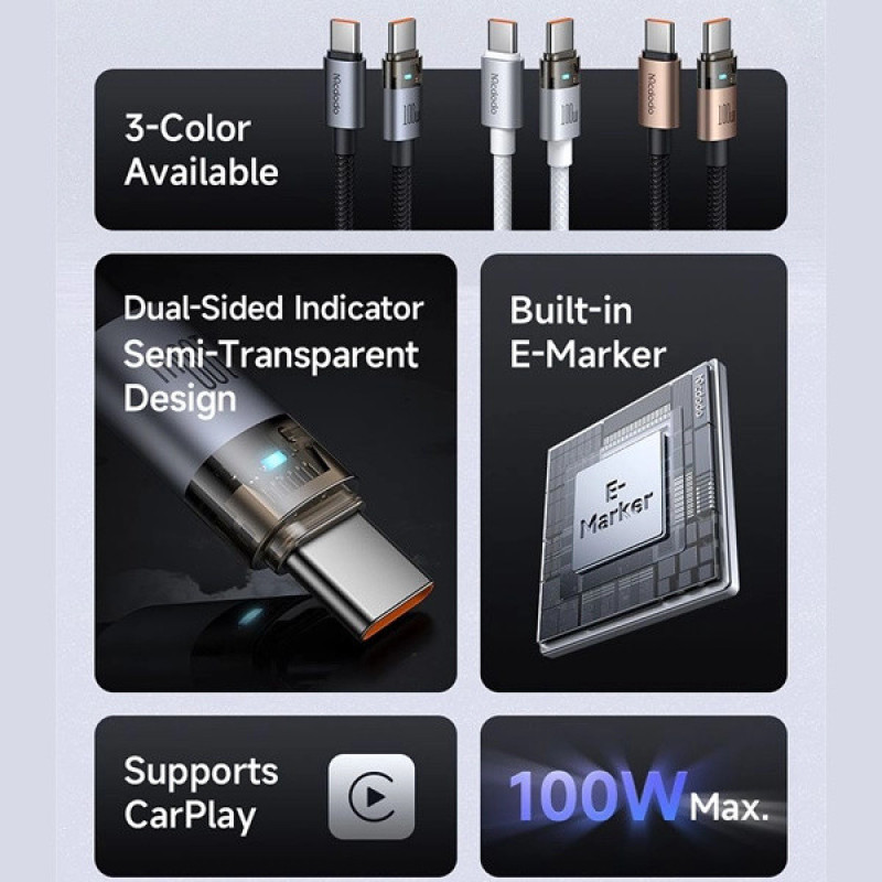 کابل تبدیل USB-C مک دودو مدل CA-558 طول 0.3 متر