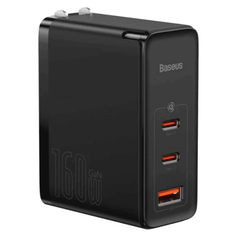 شارژر دیواری 160 وات باسئوس مدل GaN5 Pro به همراه کابل تبدیل USB-C