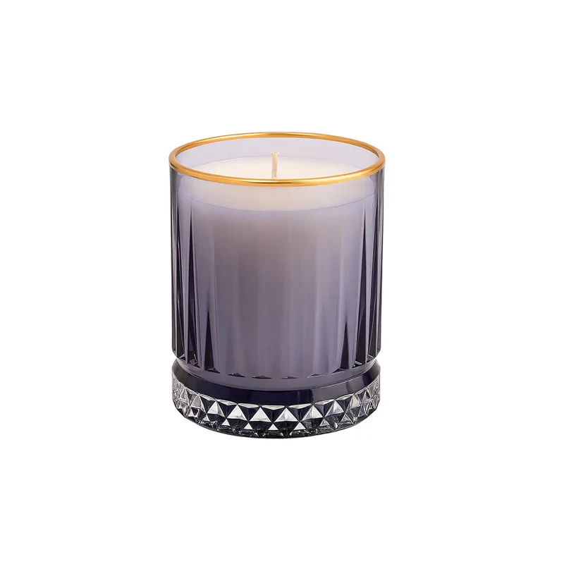 شمع لیوانی معطر انگلیش هوم مدل گجه ماویسی کد 280ml با رایحه  پرتقال، رز، گل یاسمن و نعنا  زمان اتمام 20 ساعت