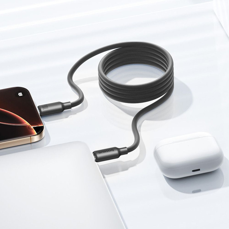 کابل USB-C بیسوس مدل Silicone Pro Magnetic 100W طول 1 متر