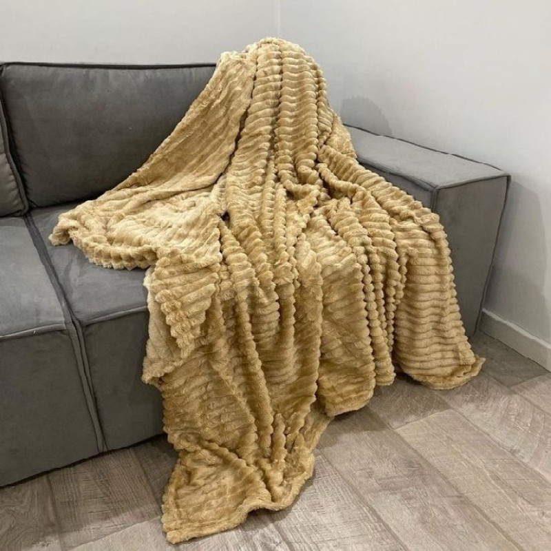 پتو مسافرتی  طرح پلیسه کد P08 سایز 240×200 سانتی متر