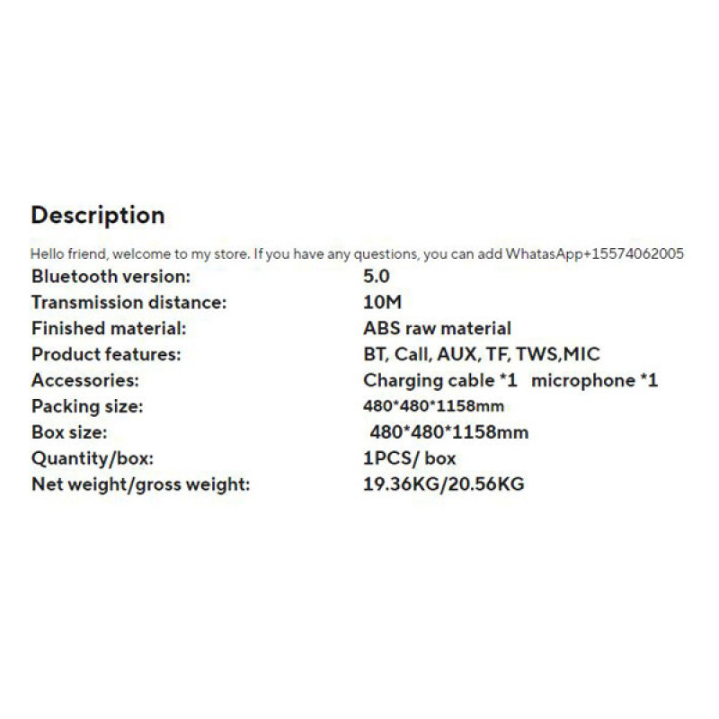 اسپیکر قابل حمل اودیوبوپ مدل BK-1502
